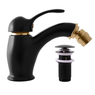 Смеситель для биде Rav Slezak Labe L045.5KCMATZ черный золото