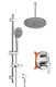 Душевой комплект Swedbe Platta 5537G1 хром/серый