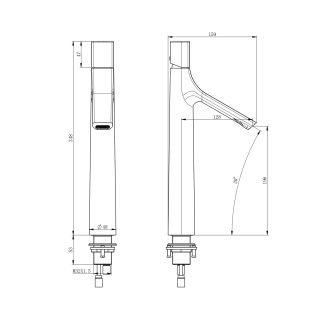 Смеситель для раковины Wonzon & Woghand The One WW-H1011-BG брашированное золото