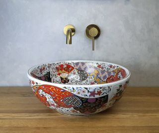 Раковина чаша Bronze de Luxe Festival 2231, разноцветная