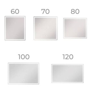 Зеркало с подсветкой Vigo Geometry Step 236 120 см