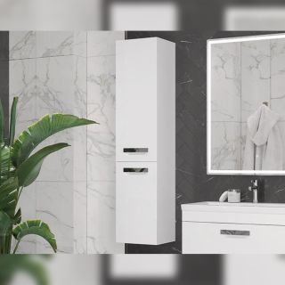 Пенал (35см) Velvex Estea pp.EST.35, белый матовый