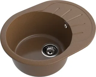 Мойка кухонная GranFest Терракот Rondo R-580 L тер