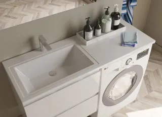 Раковина над стиральной машиной Эстет Даллас ФР-00002166 Л 130см белый