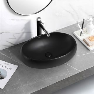 Раковина ABBER Bequem 46см чёрный матовый AC2102MB