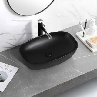 Раковина ABBER Rechteck 60см чёрный матовый AC2206MB