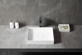 Раковина ABBER Stein AS2621 50см белый матовый