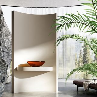 Раковина ABBER Kristall 50см коричневый AT2802Opal