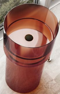 Напольная раковина ABBER Kristall 45x90см коричневый AT2701Opal