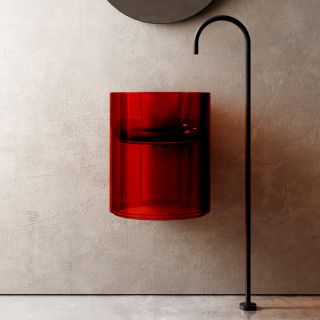 Подвесная раковина ABBER Kristall AT2704Rubin 42см красный