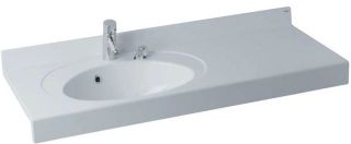 Раковина подвесная Акватон Отель левая 120см белый 1A70093NOT01L