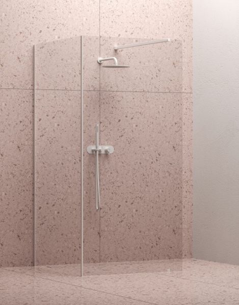 Душевая перегородка Ravak W SET 90 GWD01000E005 профиль белый стекло Transparent