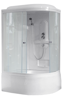 Душевая кабина Royal Bath BK левая стекло прозрачное 120x80см RB8120BK1-T-L