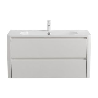 База под раковину Cezares подвесная с двумя выкатными ящиками, Bianco Lucido, 996x478x500, RELAX-1000-2C-SO-BL