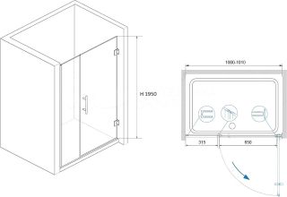 Душевая дверь RGW HO-012
