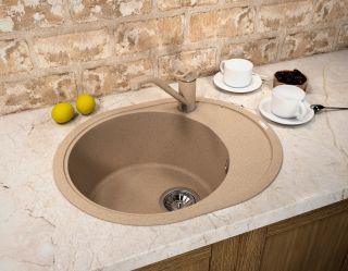 Кухонная мойка Florentina Родос 580 песочный