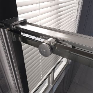 Душевая дверь Veconi Premium Trento PTD-40CH, 1500х2000, хром, стекло прозрачное