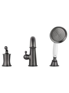 Смеситель на борт ванны Wonzon & Woghand Steam WW-88659008-BGM тёмный графит