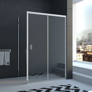 Душевой уголок Veconi Rovigo RV-046, 1300х800х1950, хром, стекло прозрачное