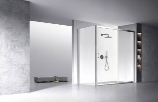 Душевой уголок Veconi Rovigo RV-060, 2000х1200х1950, хром, стекло прозрачное