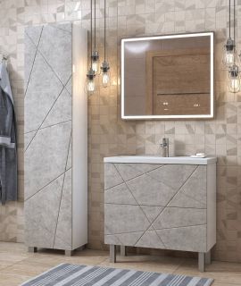 Тумба под раковину напольная Vigo Geometry tn.bsf.GEO.FOS.70.2Y 70 см бетон