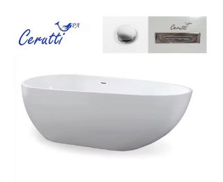 Акриловая ванна CeruttiSpa CT11288 белая
