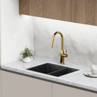 Смеситель для кухни Sancos Grand SC4002BG брашированное золото