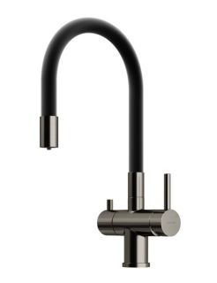 Смеситель для кухни Sancos Lucia SC4004GG воронёная сталь