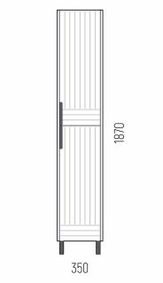 Пенал Corozo Терра SD-00001325 35см универсальный люкс матовый графит