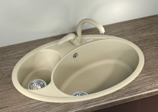 Кухонная мойка Florentina Селена 780 песочный