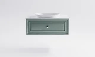 Тумба с раковиной Astra-Form Шарм 4631177713446 90 см зелёный матовый