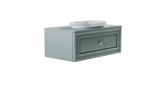 Тумба с раковиной Astra-Form Шарм 4631177713682 100 см зелёный матовый