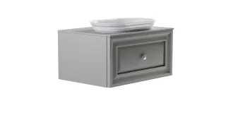 Тумба с раковиной Astra-Form Шарм 4631177714962 70 см серый матовый