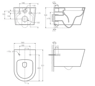 Унитаз Hansmann keramik ROUND УНИ0002 подвесной с сиденьем Микролифт
