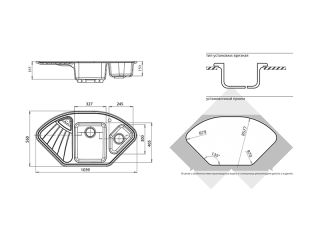 Мойка кухонная GranFest Песок Corner C-1040 E пес