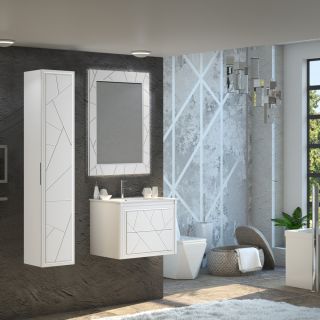 Шкаф-пенал Opadiris Луиджи 35 см белый