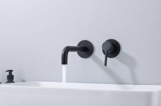 Встраиваемый смеситель для раковины Splenka S221.11.06 чёрный