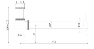 Сифон для раковины ABBER AF0032NG никель