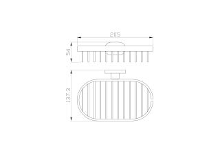 Мыльница с держателем Wonzon & Woghand First WW-8424-LG золото глянцевое