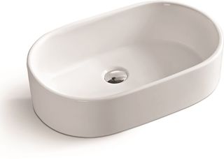 Раковина накладная SantiLine SL-1018 55см белый