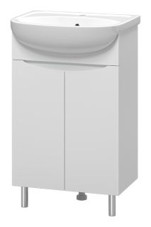 Напольная тумба под раковину Misty Смайл 50см белый
