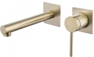 Встраиваемый смеситель для раковины ABBER Emotion золото матовое AF8812G