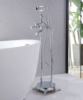 Напольный смеситель для ванны ABBER Klassik хром AF8415