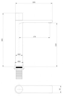 Смеситель для раковины ABBER Rund AF8711NG никель