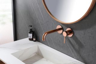 Встраиваемый смеситель для раковины ABBER Wasser Kreis AF8112RG розовое золото