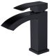 Смеситель для раковины ABBER Wasserfall чёрный матовый AF8610B