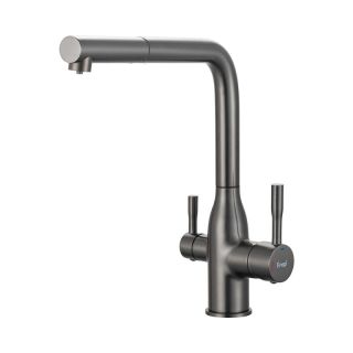 Смеситель для кухни Frap F4396-39 Оружейная сталь