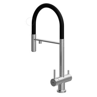 Смеситель для кухни Kohr Berga Series 1LQ180251CP-0000A хром/чёрный