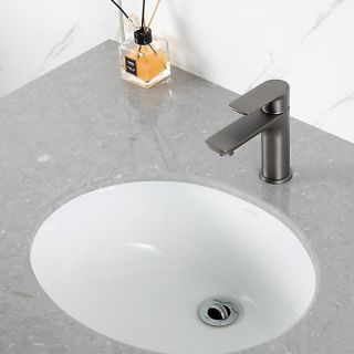 Смеситель для раковины Gappo G1048-9 оружейная сталь