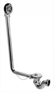 Слив-перелив  для ванны Фэма Стиль прямой угол хром